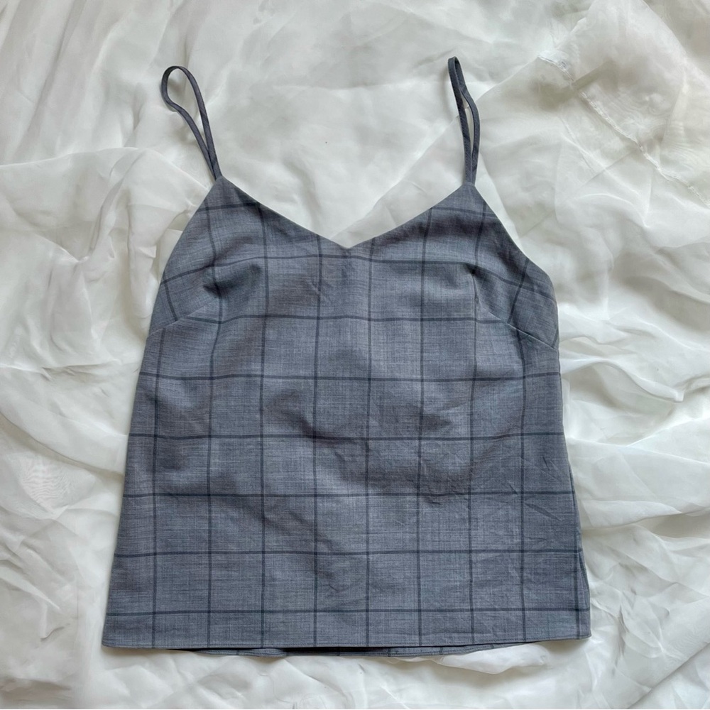 Checkered Banana Republic Tank Top